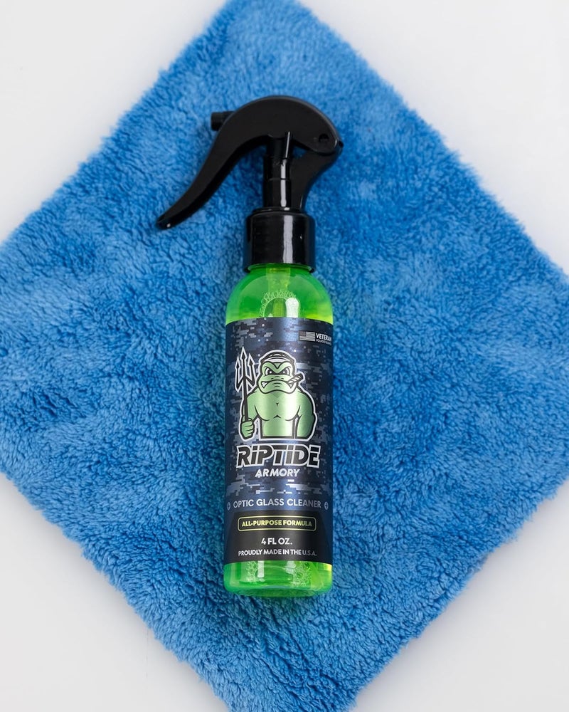 Riptide Armory Microfiber Plush Glass & Accessory Towel - Also Works with Chrome, Mirrors, Metals, & More - Veteran Founded by Former US Navy Seal (3 Pack) - Image 3